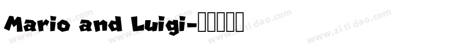 Mario and Luigi字体转换